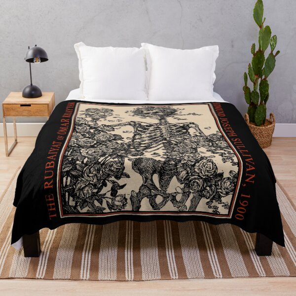 Item preview, Rubaiyat of Omar Khayyam, Vintage Art, Gothic, Skeleton & Roses designed and sold by Proverbial Wisdom Design.