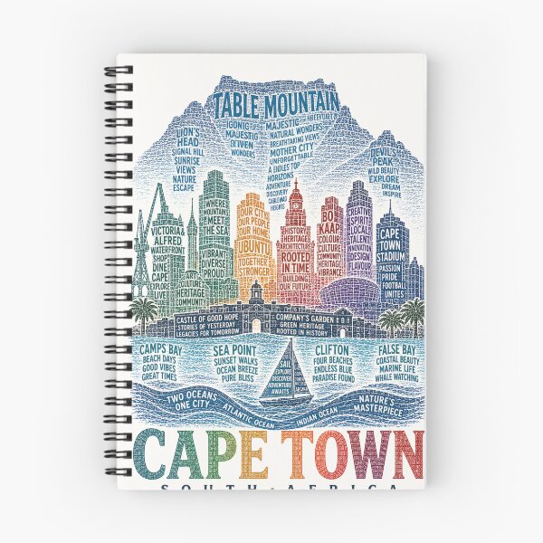 Item preview, Cape Town South Africa Table Mountain Bo Kaap Camps Bay Atlantic Ocean Skyline designed and sold by Places On Earth.