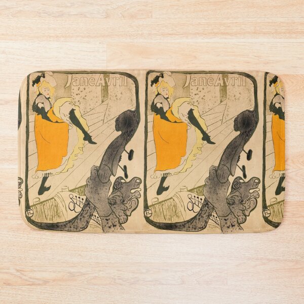 Item preview, Jane Avril by Henri de Toulouse-Lautrec | Vintage Paris Cabaret Art Nouveau Poster Print designed and sold by artofuniverse.