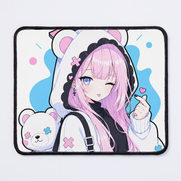 Item preview, Cute Pastel Anime Girl Hoodie Kawaii Streetwear Art designed and sold by HeyChickasClubX.