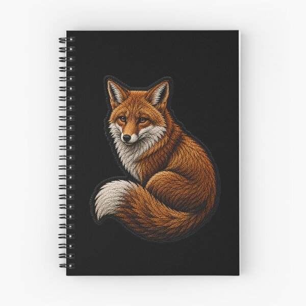 Item preview, Modern Fox Embroidery Patch | Luxury Satin Stitch Animal Design designed and sold by ColorSplash123.