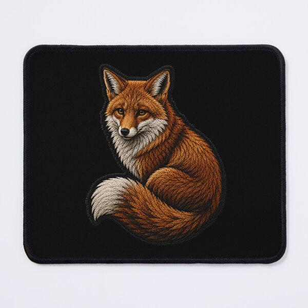 Item preview, Modern Fox Embroidery Patch | Luxury Satin Stitch Animal Design designed and sold by ColorSplash123.