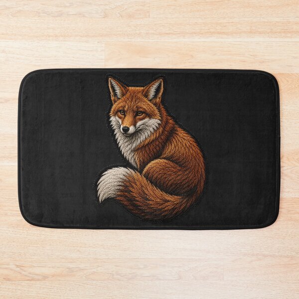 Item preview, Modern Fox Embroidery Patch | Luxury Satin Stitch Animal Design designed and sold by ColorSplash123.