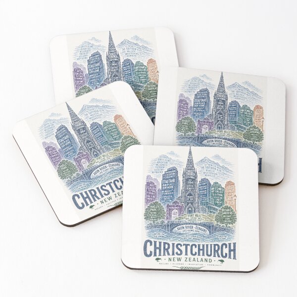 Item preview, Christchurch New Zealand Avon River South Island Cathedral Square Heritage designed and sold by Places On Earth.