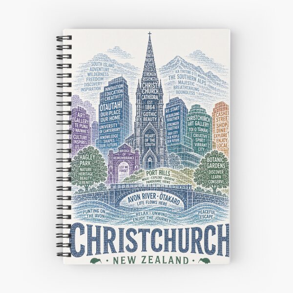 Item preview, Christchurch New Zealand Avon River South Island Cathedral Square Heritage designed and sold by Places On Earth.