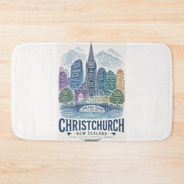 Item preview, Christchurch New Zealand Avon River South Island Cathedral Square Heritage designed and sold by Places On Earth.