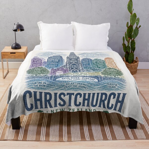 Item preview, Christchurch New Zealand Avon River South Island Cathedral Square Heritage designed and sold by Places On Earth.