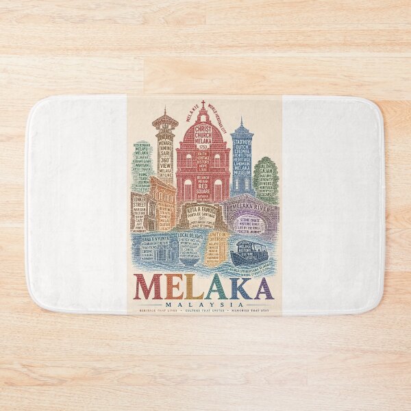 Item preview, Melaka Malaysia Jonker Street Christ Church A Famosa Heritage City designed and sold by Places On Earth.