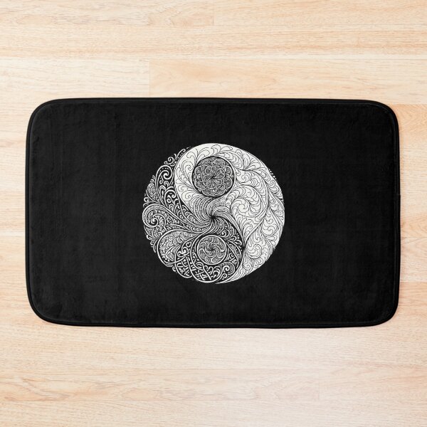 Item preview, Yin Yang Mandala Art - Intricate Scrollwork Design designed and sold by Sybille-Yates.