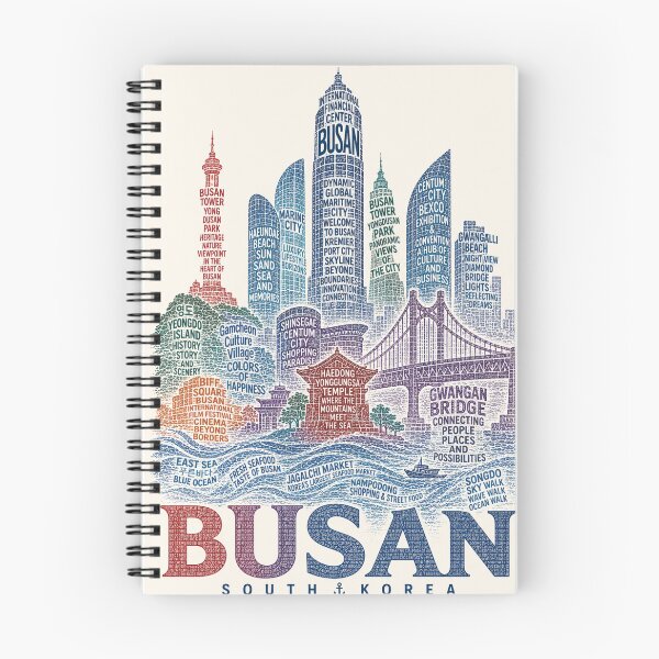 Item preview, Busan South Korea Haeundae Gwangalli Centum City Coastal Skyline designed and sold by Places On Earth.