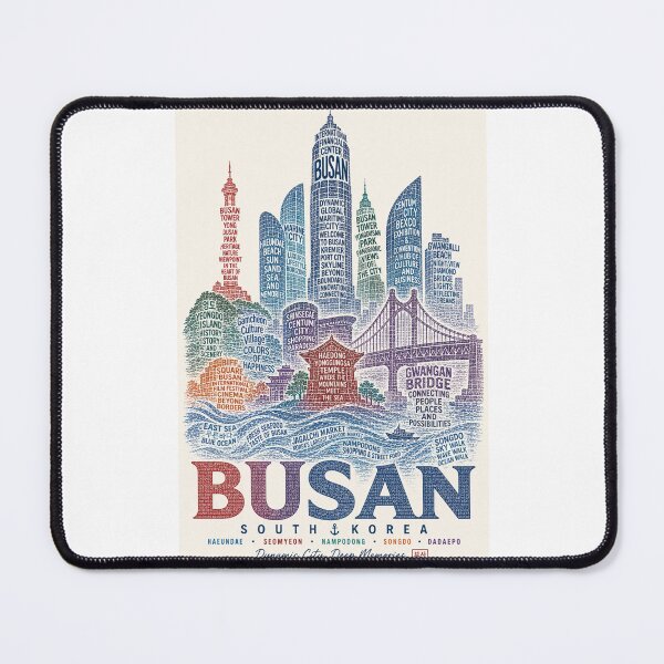 Item preview, Busan South Korea Haeundae Gwangalli Centum City Coastal Skyline designed and sold by Places On Earth.