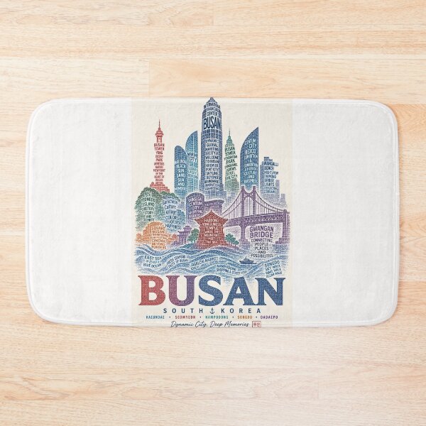 Item preview, Busan South Korea Haeundae Gwangalli Centum City Coastal Skyline designed and sold by Places On Earth.