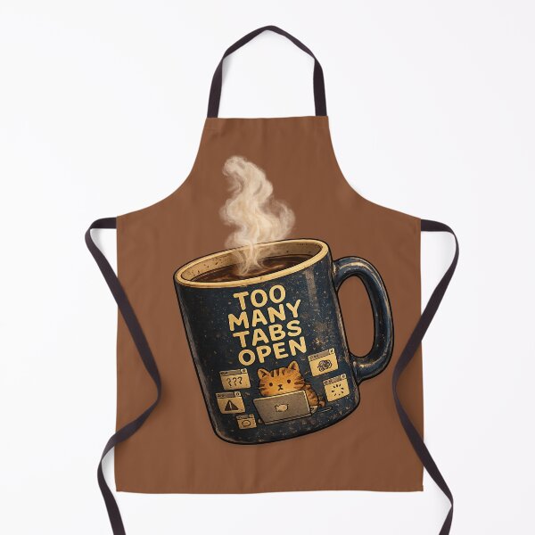 Item preview, Too Many Tabs Open Coffee Mug designed and sold by BigBrainPrints.