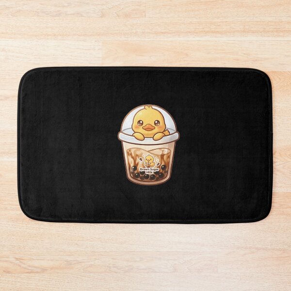 Item preview, Kawaii Duckling in Brown Sugar Boba Tea - Cute Chibi Duck Bubble Tea Art designed and sold by Trendora90.