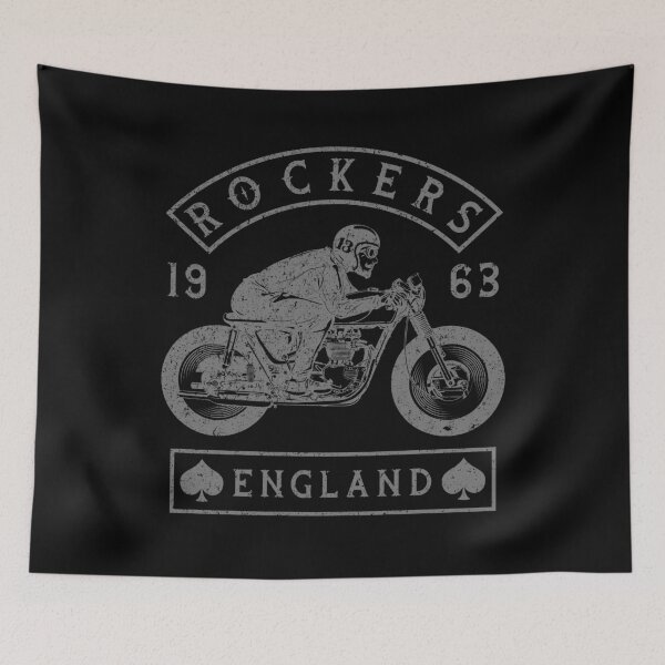 Item preview, Rockers, England, 1960s, Rock n Roll, Rockabilly Bikers Design designed and sold by Proverbial Wisdom Design.
