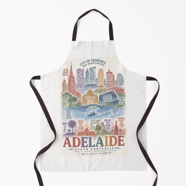 Item preview, Adelaide South Australia Barossa Valley Glenelg Torrens River Landmarks designed and sold by Places On Earth.
