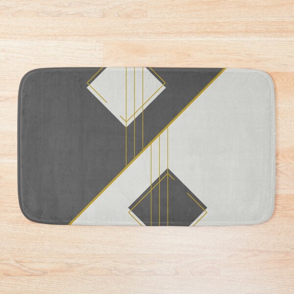 Item preview, The Divergence - Charcoal and Gold Minimalist Geometric designed and sold by artdocaj.