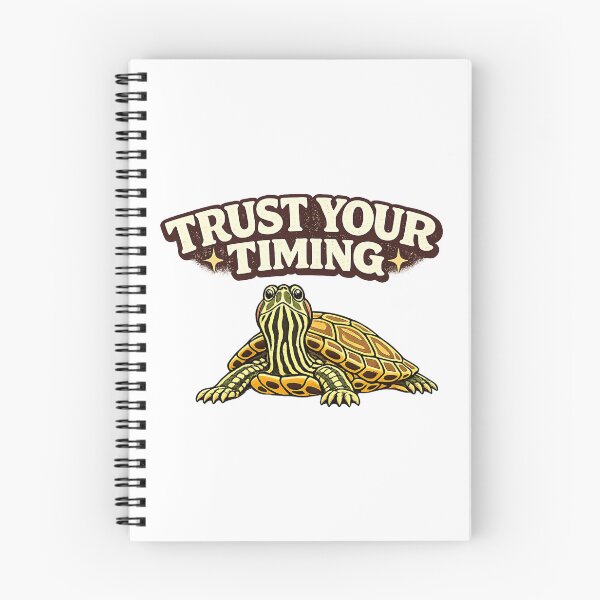 Item preview, Trust Your Timing Retro Turtle designed and sold by NatureStyle555.