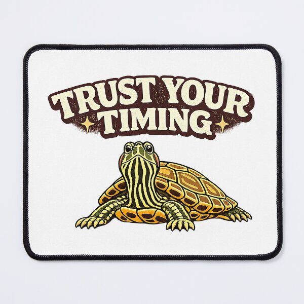 Item preview, Trust Your Timing Retro Turtle designed and sold by NatureStyle555.