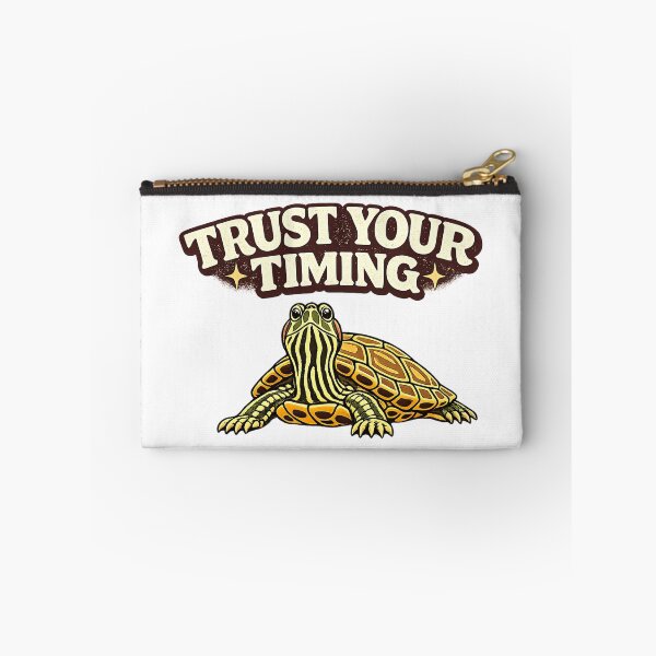 Item preview, Trust Your Timing Retro Turtle designed and sold by NatureStyle555.