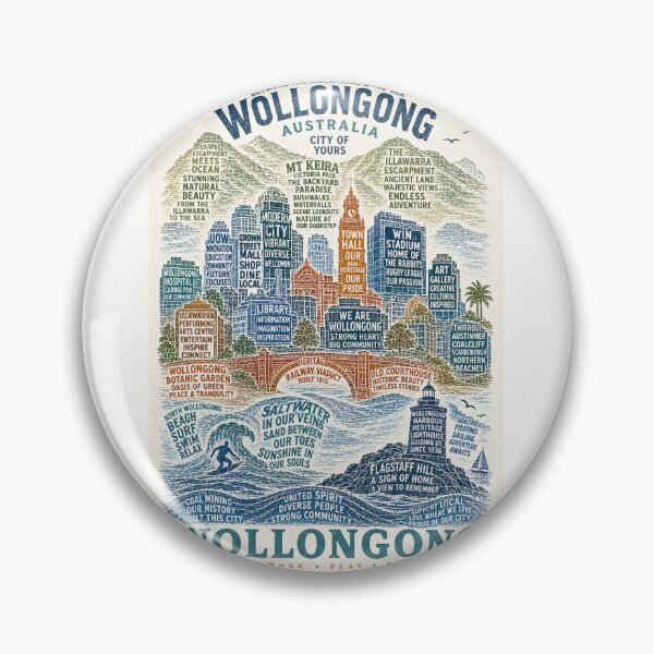 Item preview, Wollongong Australia Illawarra Escarpment North Beach Coastal Heritage designed and sold by Places On Earth.