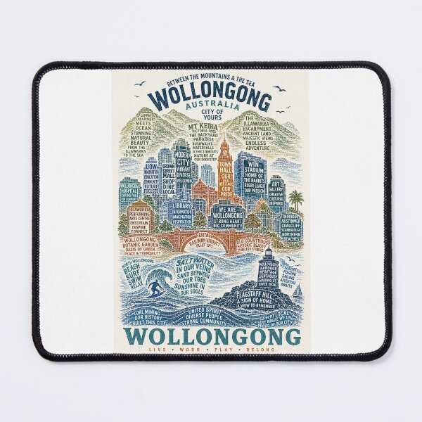 Item preview, Wollongong Australia Illawarra Escarpment North Beach Coastal Heritage designed and sold by Places On Earth.