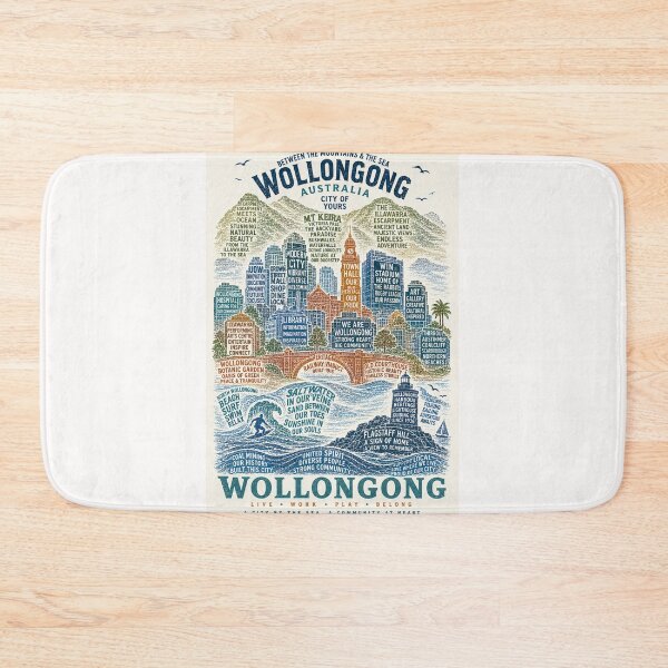 Item preview, Wollongong Australia Illawarra Escarpment North Beach Coastal Heritage designed and sold by Places On Earth.