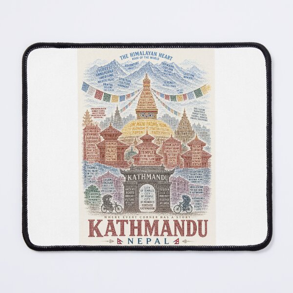 Item preview, Kathmandu Nepal Boudhanath Pashupatinath Durbar Square Himalayan Heritage designed and sold by Places On Earth.