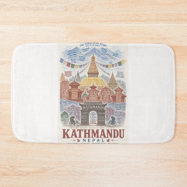 Item preview, Kathmandu Nepal Boudhanath Pashupatinath Durbar Square Himalayan Heritage designed and sold by Places On Earth.