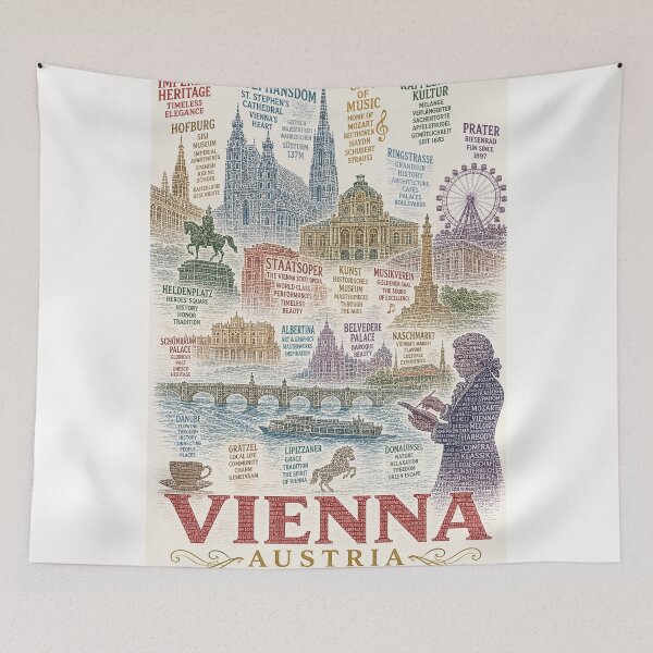 Item preview, Vienna Austria Stephansdom Hofburg Ringstrasse Classical Music Heritage designed and sold by Places On Earth.