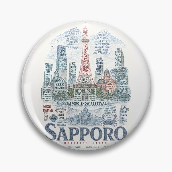 Item preview, Sapporo Hokkaido Japan Odori Park Snow Festival Winter Cityscape designed and sold by Places On Earth.