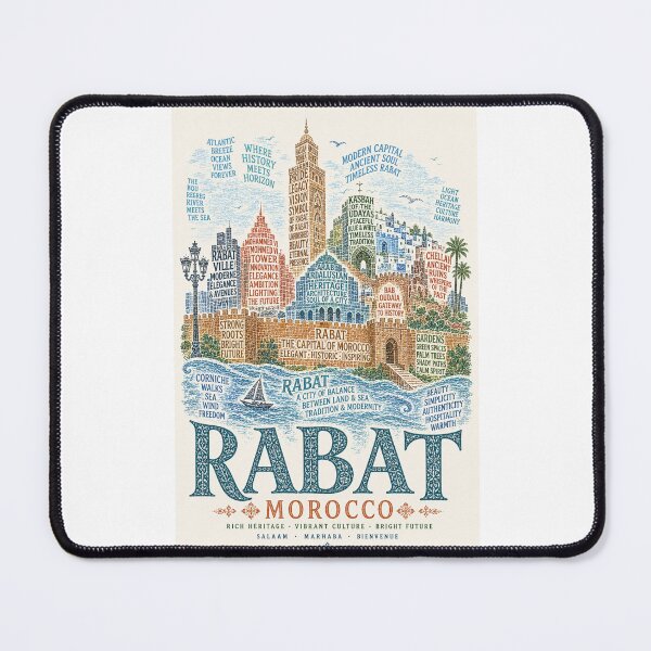 Item preview, Rabat Morocco Hassan Tower Kasbah of the Udayas Atlantic Heritage designed and sold by Places On Earth.