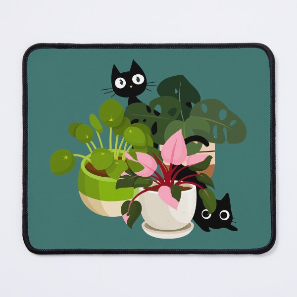 Item preview, Hide and seek cats in houseplants designed and sold by InkRiot Studios.