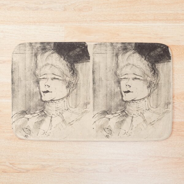 Item preview, Jeanne Granier by Henri de Toulouse-Lautrec | Belle Époque Portrait Vintage French Wall Art designed and sold by artofuniverse.