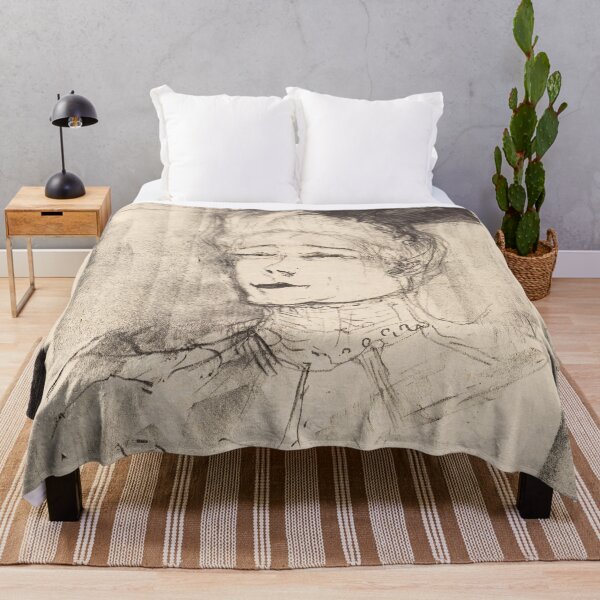 Item preview, Jeanne Granier by Henri de Toulouse-Lautrec | Belle Époque Portrait Vintage French Wall Art designed and sold by artofuniverse.