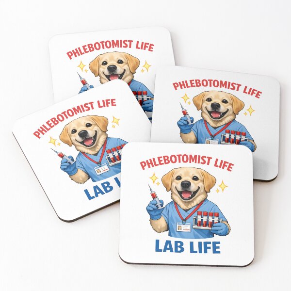 Item preview, Funny Labrador Dog Phlebotomist Lab Life Retro Cute Medical Worker National Medical Laboratory Professionals Week designed and sold by ClinicalHubs.