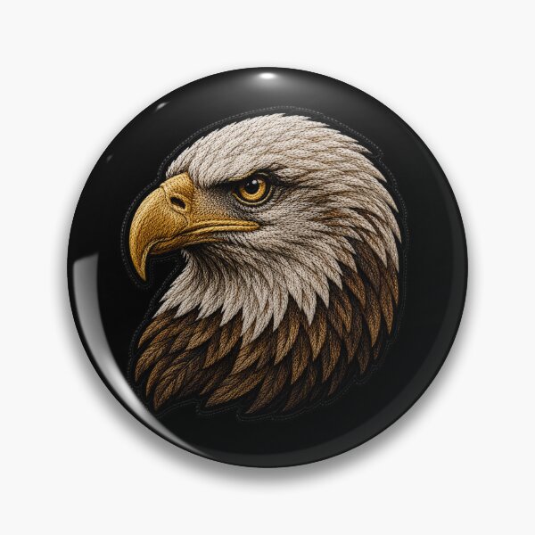 Item preview, Luxury Eagle Embroidery Patch | Premium Feather Satin Stitch Design designed and sold by ColorSplash123.