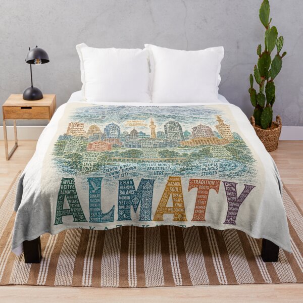Item preview, Almaty Kazakhstan Zailiyskiy Alatau Medeu and Kok Tobe Skyline designed and sold by Places On Earth.
