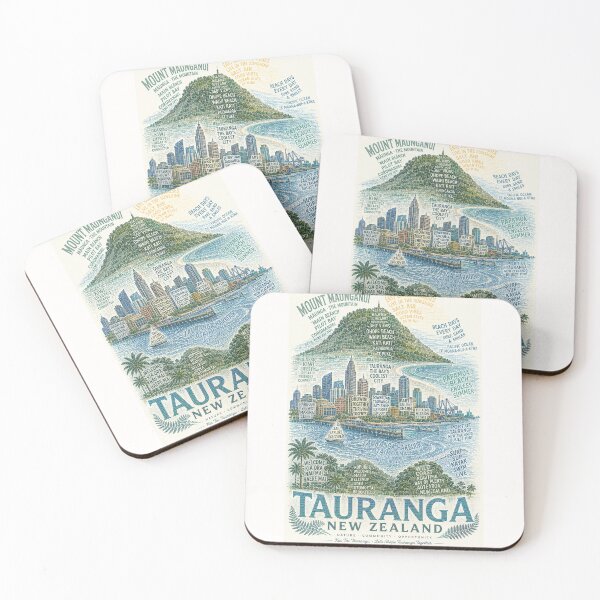 Item preview, Tauranga New Zealand Mount Maunganui and Bay of Plenty Coastline designed and sold by Places On Earth.