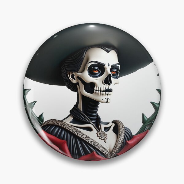 Item preview, La Catrina Red Sombrero designed and sold by Bluesax.