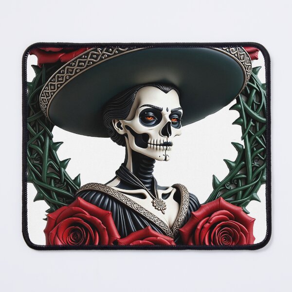 Item preview, La Catrina Red Sombrero designed and sold by Bluesax.