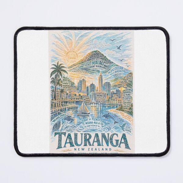 Item preview, Tauranga New Zealand Mauao Bay of Plenty and Papamoa Beaches designed and sold by Places On Earth.