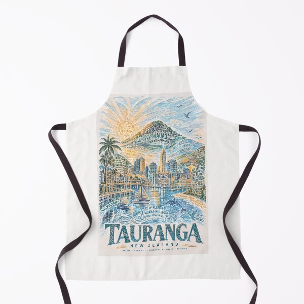 Item preview, Tauranga New Zealand Mauao Bay of Plenty and Papamoa Beaches designed and sold by Places On Earth.