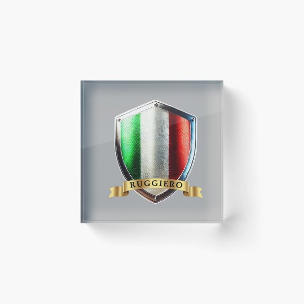 Item preview, Ruggiero Italy Heritage Emblem Shield designed and sold by Highlandkings.