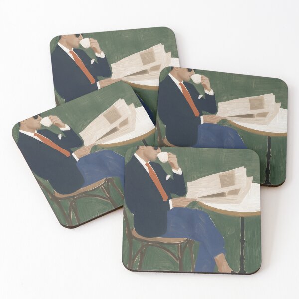 Item preview, Mid-Century Modern Man Coffee Painting designed and sold by Maisonsucces.