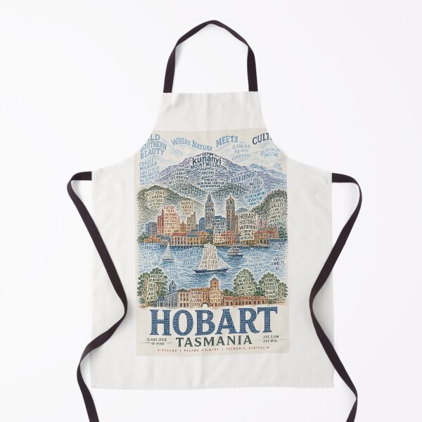 Item preview, Hobart Tasmania Kunanyi Mount Wellington and Salamanca Waterfront designed and sold by Places On Earth.