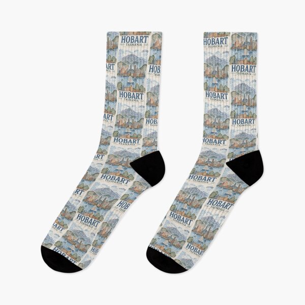 Item preview, Hobart Tasmania Kunanyi Mount Wellington and Salamanca Waterfront designed and sold by Places On Earth.