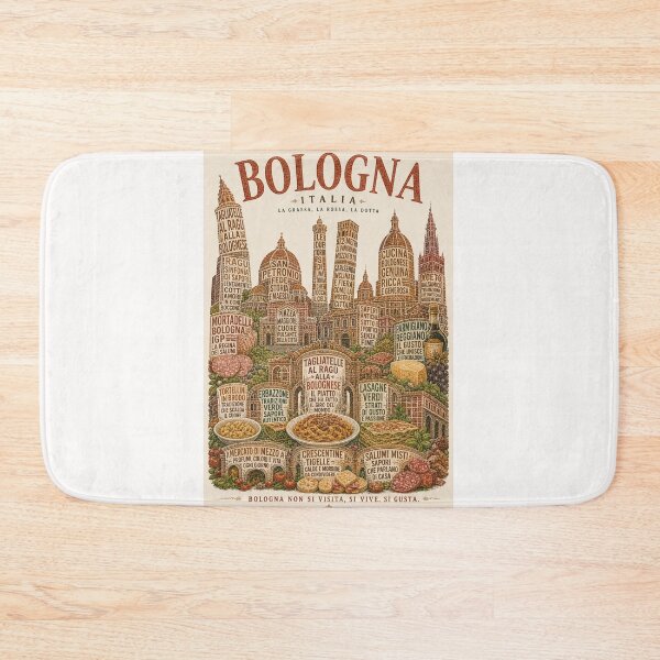 Item preview, Bologna Italia Piazza Maggiore and Tagliatelle al Ragù Traditions designed and sold by Places On Earth.