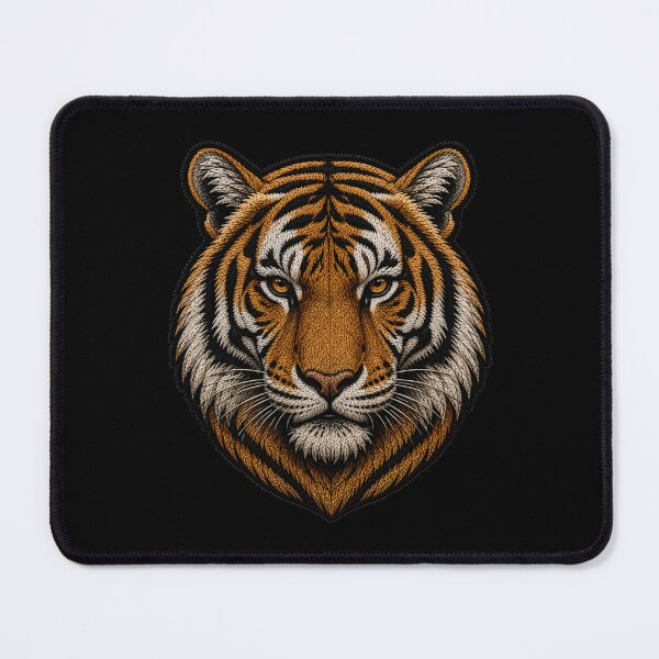 Item preview, Minimal Tiger Embroidery Patch | Luxury Satin Stitch Tiger Design designed and sold by ColorSplash123.