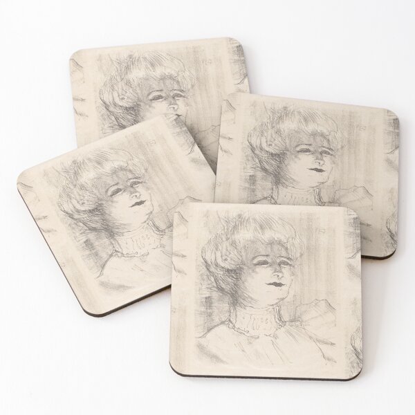 Item preview, Jeanne Hading by Henri de Toulouse-Lautrec | Belle Époque Portrait Vintage Art Print designed and sold by artofuniverse.